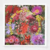 Australische inheemse wilde bloemen groot servet (Voorkant)