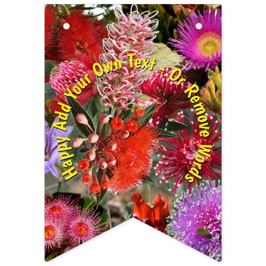 Australische inheemse wilde bloemen vlaggetjes (Tweede vlag)