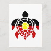 Australische inheemse zeeschildpad briefkaart (Voorkant)