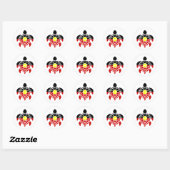 Australische inheemse zeeschildpad ronde sticker (Vel)