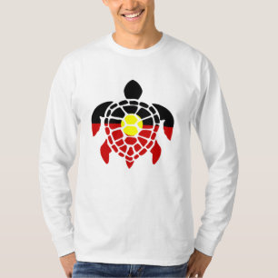 Australische inheemse zeeschildpad t-shirt