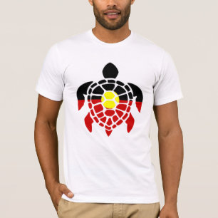 Australische inheemse zeeschildpad t-shirt