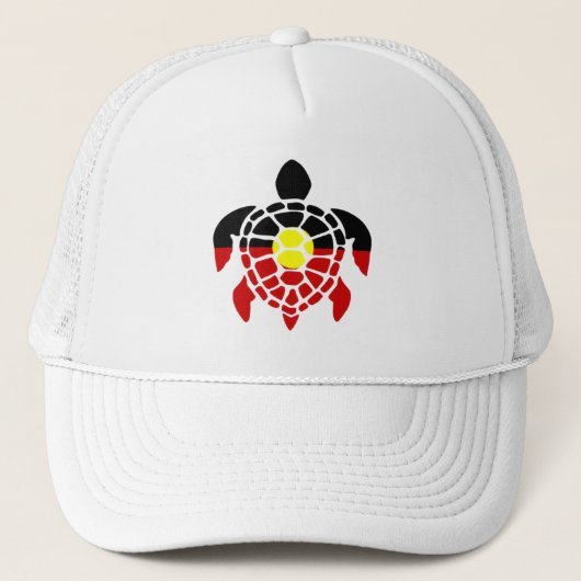 Australische inheemse zeeschildpad trucker pet (Voorkant)