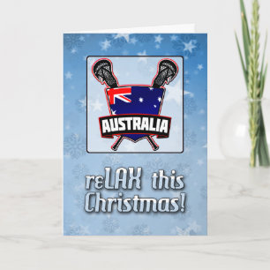 Australische Kaart voor kerstmis met het Lacrosse-