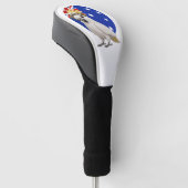 Australische kaketoe golfheadcover (Schuin)