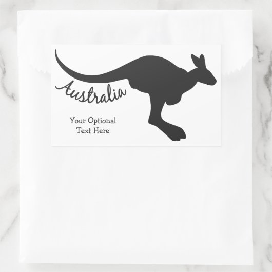 Australische Kangaroo aangepaste stickers (Tas)