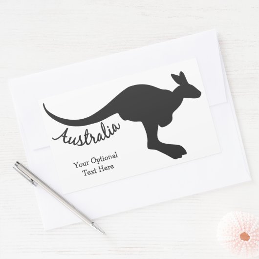 Australische Kangaroo aangepaste stickers (Envelop)