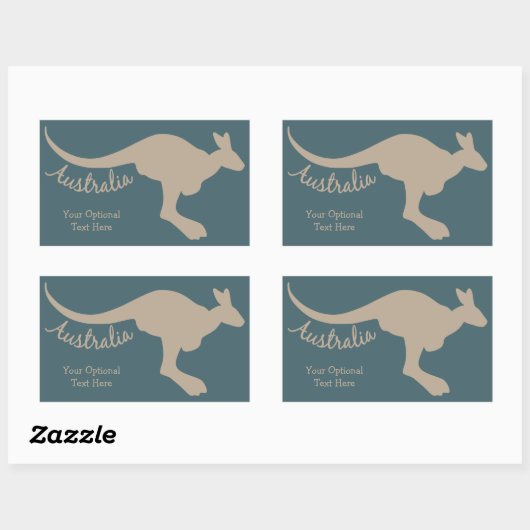 Australische Kangaroo aangepaste stickers (Vel)