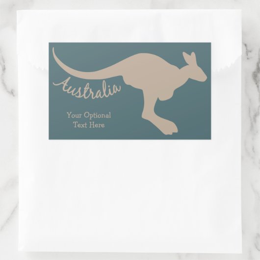 Australische Kangaroo aangepaste stickers (Tas)