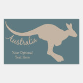 Australische Kangaroo aangepaste stickers (Voorkant)