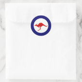 Australische kangaroo militaire luchtvaartronddel ronde sticker (Tas)