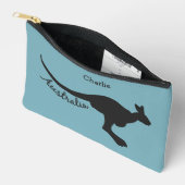 Australische Kangoeroe Aangepaste Naam & Kleur Etui (Open)