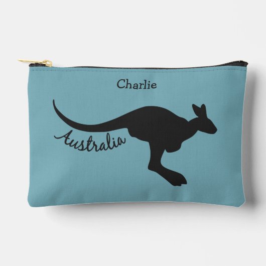 Australische Kangoeroe Aangepaste Naam & Kleur Etui (Voorkant)