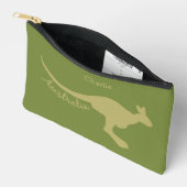 Australische Kangoeroe Aangepaste Naam & Kleur Etui (Open)