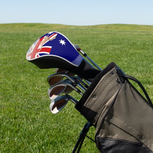 Australische kangoeroe golfheadcover (Insitu)