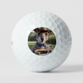 Australische kangoeroe met een vleespastei golfballen (Voorkant)