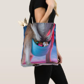 Australische kangoeroe zak Kerstcadeaus Tote Bag (Dichtbij)