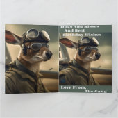 Australische kangoeroekoning van de luchtvaart, ve kaart (Binnen)