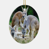 Australische kangoeroes die in de zon liggen keramisch ornament (Rechts)