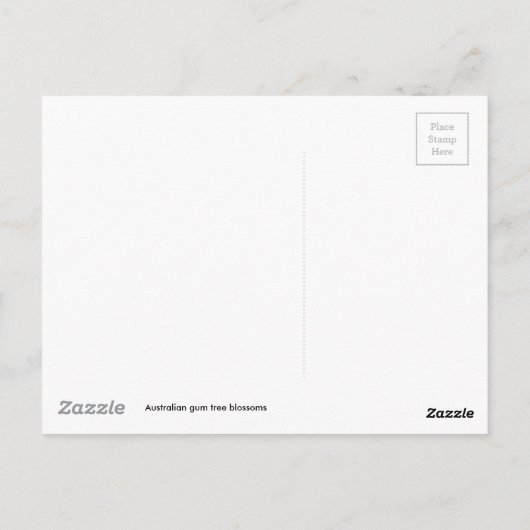 Australische kauwbloesems briefkaart (Achterkant)