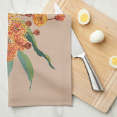 Australische kauwbloesems en bijen theedoek (Quarter Fold)