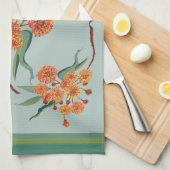 Australische kauwbloesems theedoek (Quarter Fold)