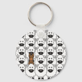 Australische Kelaart in de schapen Sleutelhanger (Voorkant)
