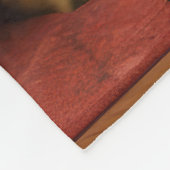 Australische Kelpie bij de open haard Kerstmis Fleece Deken (Hoek)