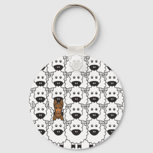 Australische Kelpie bij de Schapen Sleutelhanger