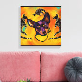 AUSTRALISCHE KELPIE CANVAS AFDRUK (Insitu (Woonkamer))