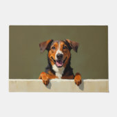 Australische Kelpie deurmat Kunst (Voorkant)