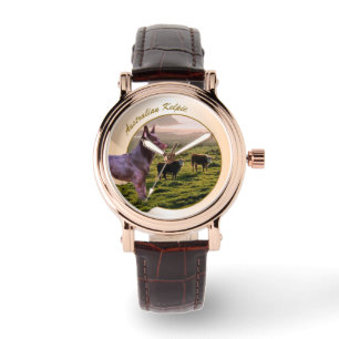 Australische Kelpie Dog Art Horloge