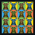 Australische Kelpie Dog Cartoon Pop-Art Poster<br><div class="desc">Australische Kelpie Cartoon Pop-Art</div>