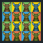 Australische Kelpie Dog Cartoon Pop-Art Poster<br><div class="desc">Australische Kelpie Cartoon Pop-Art</div>