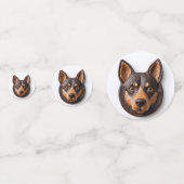 Australische Kelpie Hond 3D Geïnspireerd Confetti (Achterkanten)