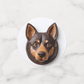 Australische Kelpie Hond 3D Geïnspireerd Confetti (Kleine voorkant)