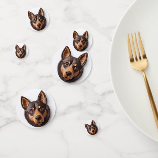 Australische Kelpie Hond 3D Geïnspireerd Confetti (Groep)