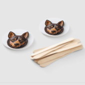 Australische Kelpie Hond 3D Geïnspireerd Handwaaier (Niet-gemonteerd)