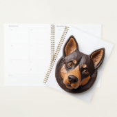 Australische Kelpie hond 3D geïnspireerd Planner (Display)