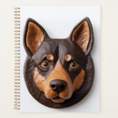 Australische Kelpie hond 3D geïnspireerd Planner (Voorkant)