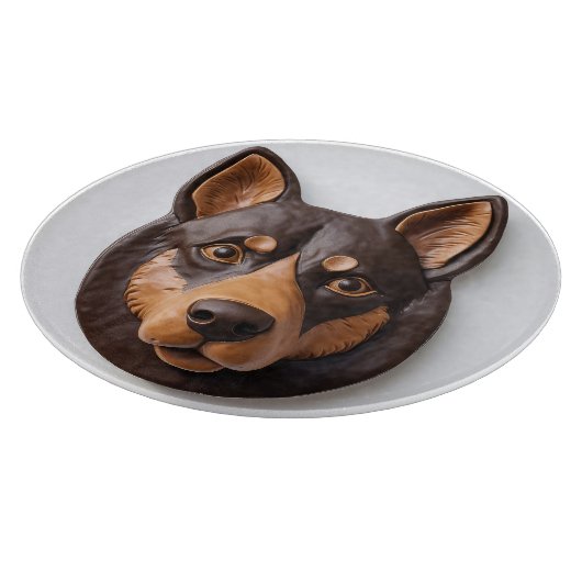 Australische Kelpie hond 3D geïnspireerd Snijplank (Hoek)