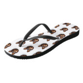 Australische Kelpie hond 3D geïnspireerd Teenslippers (Schuin)