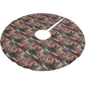 Australische Kelpie Hond Kerstfeest Kerstboom Rok (Gekanteld)