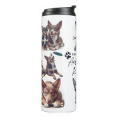 Australische Kelpie hond "Leven is beter met... Thermosbeker (Gedraaid links)