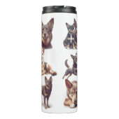 Australische Kelpie hond "Leven is beter met... Thermosbeker (Achterkant)