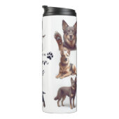 Australische Kelpie hond "Leven is beter met... Thermosbeker (Geroteerd rechts)