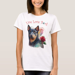 Australische Kelpie Hond Moeder Bloemstuk T-shirt