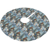 Australische Kelpie Hond Rijden Motorfiets Kerstmi Kerstboom Rok (Gekanteld)