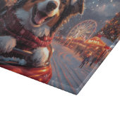 Australische Kelpie Hond Roller Coaster Kerstmis Snijplank (Hoek)