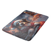 Australische Kelpie-hond rollercoaster Kerstmis Badmat (Gekanteld)